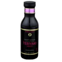 3 Dragons Sweet Ginger Teriyaki Sauce - 12 Fluid Ounce