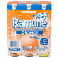 Sangaria Ramune Orange - 6.76 Fluid Ounce - 6 Count
