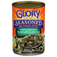 Glory Foods Turkey Flavored Seasoned Southern Style Turnip Greens - 14.5 Ounce