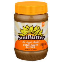 Sunbutter No Sugar Added Sunflower Butter - 16 Ounce