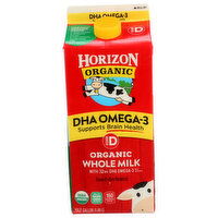 Horizon Organic Whole Milk With Dha-Omega 3 - Half Gallon