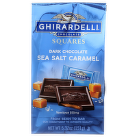Ghirardelli Sea Salt Caramel Squares Dark Chocolate - 5.32 Ounce