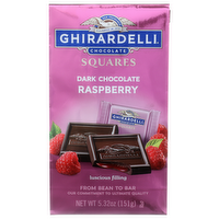 Ghirardelli Raspberry Squares Dark Chocolate - 5.32 Ounce