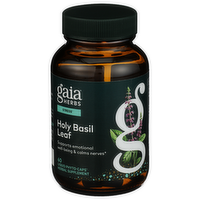 Gaia Herbs Stress Support Holy Basil Leaf - 60 Count