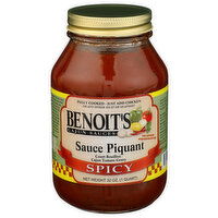 CAJUN WHOLESALE Benoit's Sauce Piquant Spicy - 32 Ounce