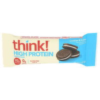 THINK! And High Protein Bar Cookies Cream - 2.1 Ounce