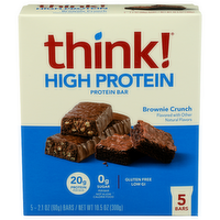 THINK! High Protein Brownie Crunch - 2.1 Ounce - 5 Count