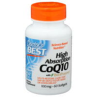 DOCTOR's Best High Absorption COQ10 With Bioperine - 60 Count
