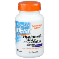 Doctor's Best Hyaluronic Acid + Chondroitin Sulfate - 60 Count