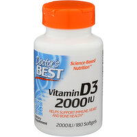 DOCTOR'S BEST Vitamin D3 2000iu 2000 Iu - 180 Count