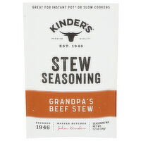 KINDER'S Grandpa's Beef Stew Rick Homestyle Seasoning - 1.2 Ounce