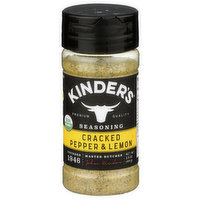 Kinder's Lemon Seasoning Cracked Pepper And - 3.5 Ounce