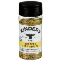 Kinder's Real Dairy Butter With The Herbs And Cracked Pepper Of Great Steakhouse Seasoning. Rub Organic Buttery - 3 Ounce