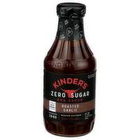 Kinder's Our Original Bold Flavor, But With Chunks Of Rich Roasted Garlic And No Sugar. Sauce Zero BBQ - 17.5 Ounce
