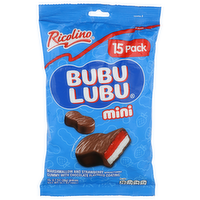 Ricolino Marshmallow And Strawberry Gummy With Chocolate Flavored Coating Bubu Lubu Mini - 0.7 Ounce - 15 Count
