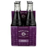 Boylan Grape Bottling Co. Cane Sugar Soda - 12 Fluid Ounce - 4 Count