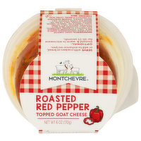 Montchevre Roasted Red Pepper Topped Goat Cheese - 6 Ounce