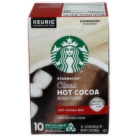 Starbucks Classic Hot Cocoa Keurig Genuine K-Cup Pods Mix - 0.073 Ounce - 10 Count