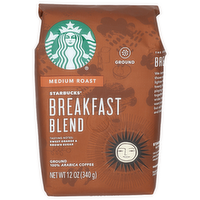 Starbucks Breakfast Blend Medium Roast Coffee - 12 Ounce