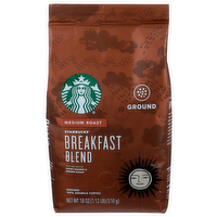 Starbucks Medium Roast Ground Coffee Breakfast Blend - 18 Ounce