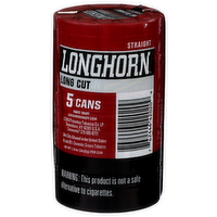 Longhorn Long Cut Straight Moist Snuff - 1.2 Ounce - 5 Count