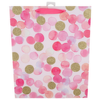 Hallmark Pink Print Gift Bag - 1 Each
