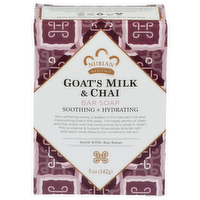 Nubian Heritage Goat's Milk & Chai Soothing & Hydrating Bar Soap - 5 Ounce