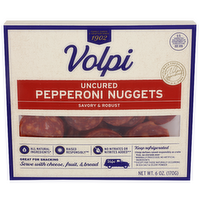Volpi Sliced Uncured Pepperoni Nuggets - 6 Ounce