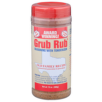 Grub Rub Seasoning With Tenderizer - 13 Ounce