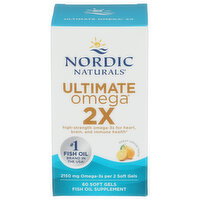 Nordic Naturals Ultimate Omega 2X Lemon - 60 Count