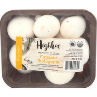 Highline Mushrooms Organic Whole White - 8 Ounce