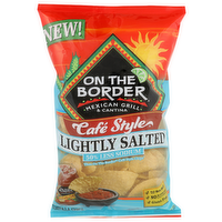 On The Border Lightly Salted Cafe Style Tortilla Chips - 11 Ounce