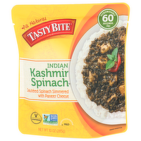 Tasty Bite Sauteed Spinach Simmered With Paneer Cheese Indian Kashmir - 10 Ounce