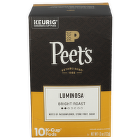 PEET's Coffee Luminosa Breakfast Blend K-Cup Pods Colombia - 0.43 Ounce - 10 Count