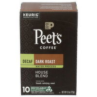 PEET'S COFFEE Decaf House Blend K-Cup Pods - 0.43 Ounce - 10 Count