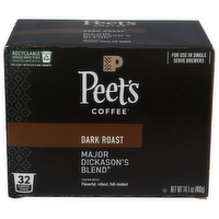 PEET's Coffee Major Dickasons Kcup - 0.441 Ounce - 32 Count