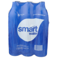 Glaceau Smartwater Vapor Distilled Water - 33.8 Fluid Ounce - 6 Count