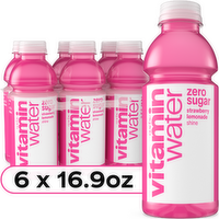 vitaminwater Zero Sugar Shine Flavored Water Bottles - 101.4 Fluid Ounce