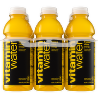 vitaminwater Energy Tropical Citrus Nutrient Enhanced Flavored Water Beverage, Bottles, 6 Pack - 101.4 Fluid Ounce