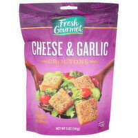 FRESH GOURMENT Croutons Cheese Garlic - 5 Ounce