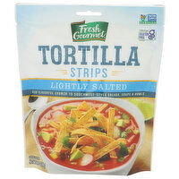 FRESH GOURMET Characteristic Corn Tortilla Strips, Slightly Salty. No Off-Flavor Or Odor. Fried Salad Toppings Lightly Salted - 3.5 Ounce