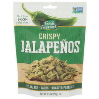 FRESH GOURMET Characteristic Of Fried Flouring Jalapenos. No Off-Flavor Or Odor. Crispy Lightly Salted - 3.5 Ounce
