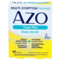 Azo Yeast Tablets - 60 Count