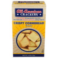 All-American Crackers Snack Crispy Cornbread - 4 Ounce