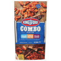Kingsford Pulled Pork ST. Louis Style Center Cut Ribs Chicken Combo Platter - 28 Ounce