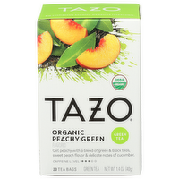 Tazo Boxed Tea Bags Organic Peachy Green - 0.07 Ounce - 20 Count