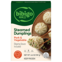 bibigo Steamed Dumpling Pork And Vegetable - 6.6 Ounce - 1 Count