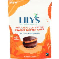 Lily's 40% Cocoa Milk Chocolate Peanut Butter Cups - 3.2 Ounce