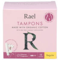Rael Beauty Compact Tampons Applicators Regular With - 18 Count