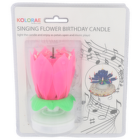 Kolorae Katelle Singing Flower Birthday Candle - 1 Each